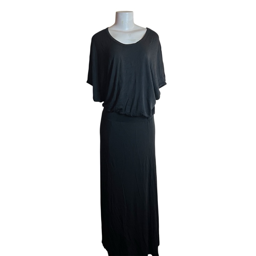 Victoria's Secret Black Blouson Maxi Dress Classic Whimsygoth Grunge Witchy Boho